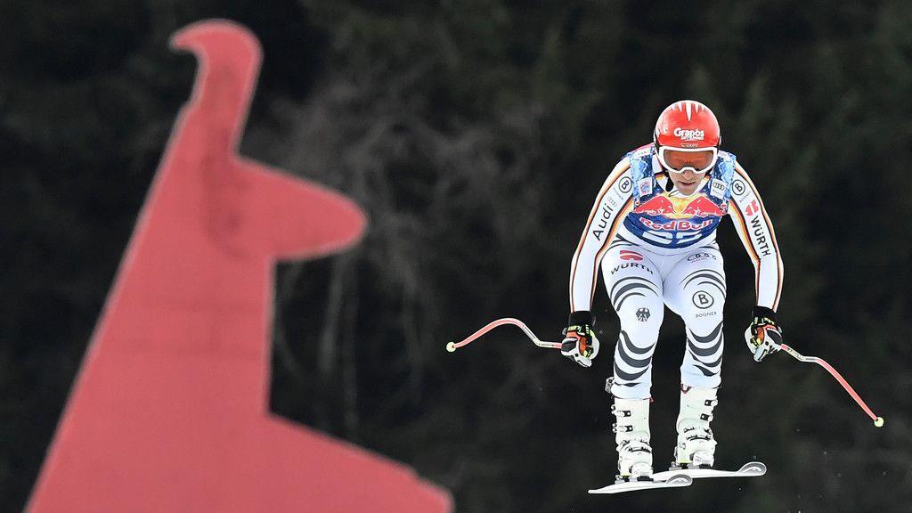 Abfahrtstraining in Kitzbühel