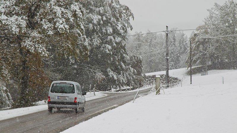 Schnee im Flachgau