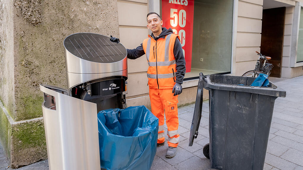 Neue Mistkübel in Salzburg