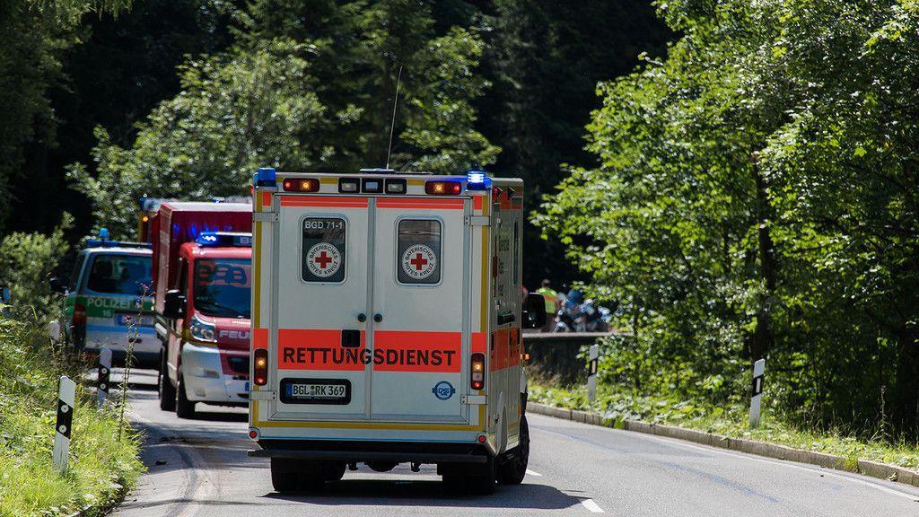 Schwerer Motorradunfall am Rossfeld
