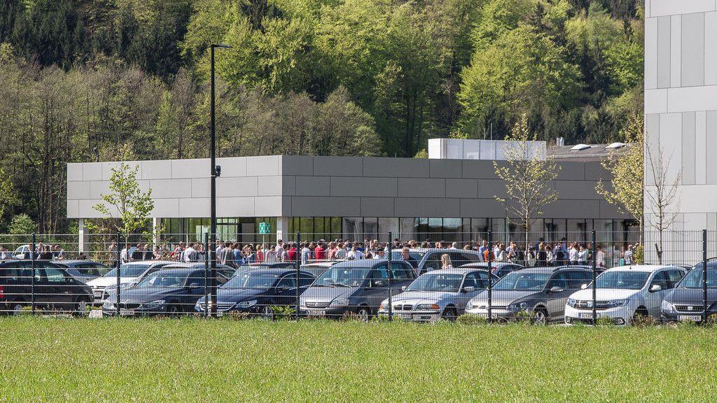Kellerbrand bei Palfinger in Bergheim