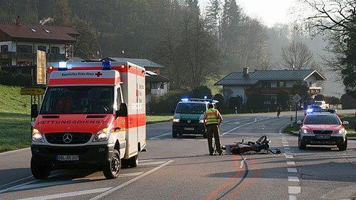 Lkw-Fahrer übernimmt Motorrad