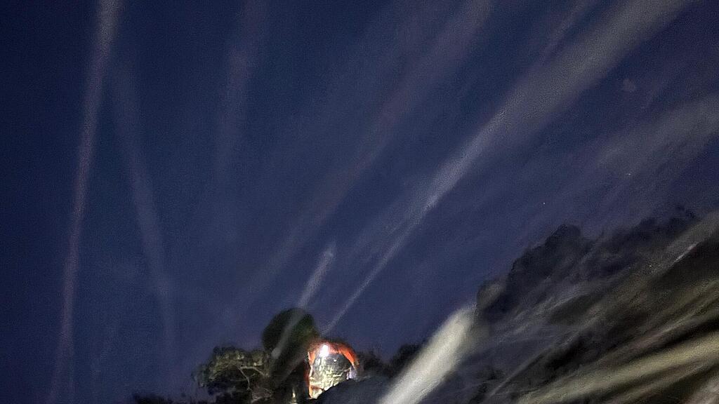 Bergsteiger am Rettenkogel bei eisigem Schneefall in Bergnot