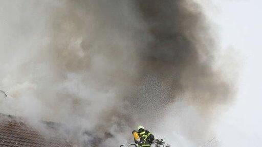 Großbrand in Piding