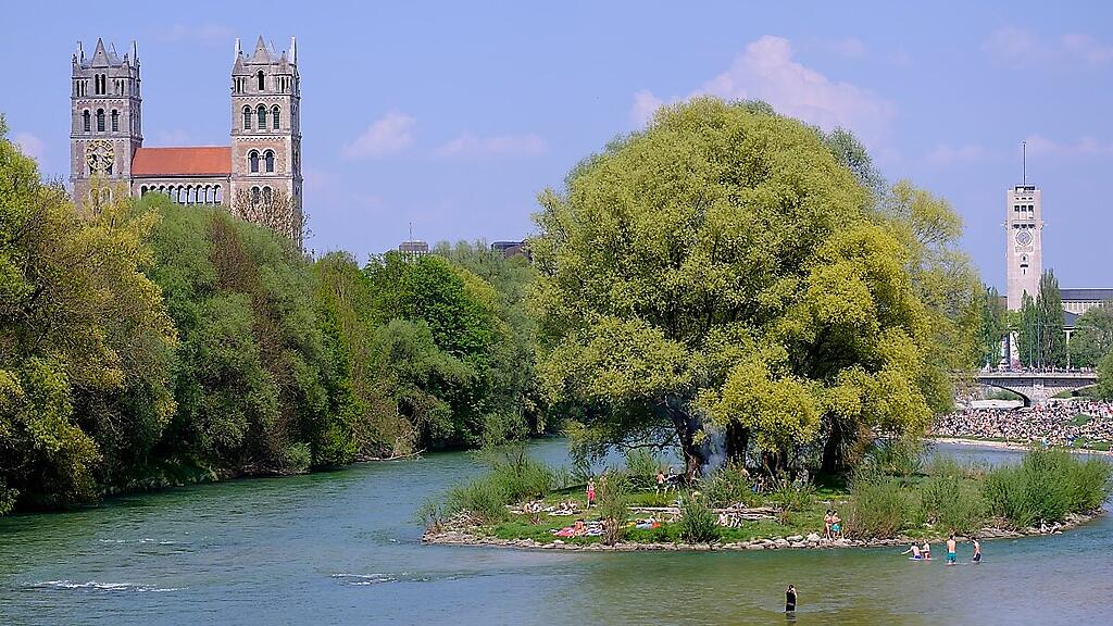 Die Isar nahe München kann sehr trügerisch sein