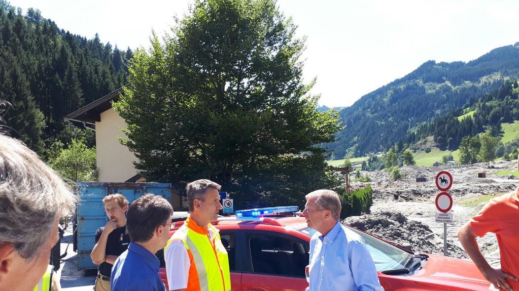 Haslauer zum Lokalaugenschein in Großarl