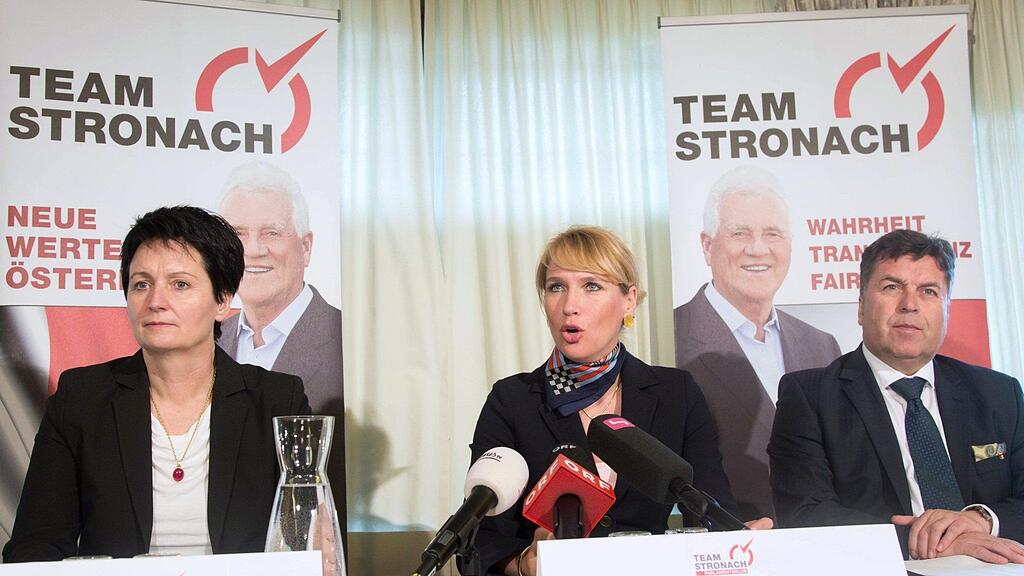 Das Team Stronach tritt ohne den Namen des Parteigründers jeweils in der Begriffskombination "Team" und dem Ortsnamen an.