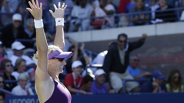 Mirjana Lucic-Baroni jubelt nach Sieg über Halep