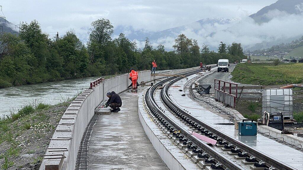 Bauarbeiten Pinzgauer Lokalbahn