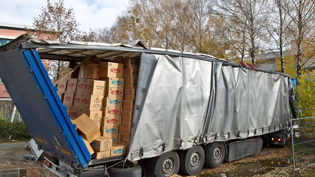Lkw-Unfall in Guggenmoosstraße