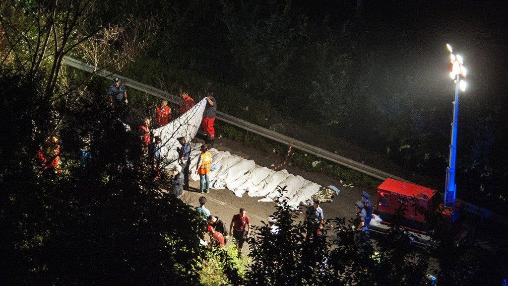 Schweres Busunglück in Avellino