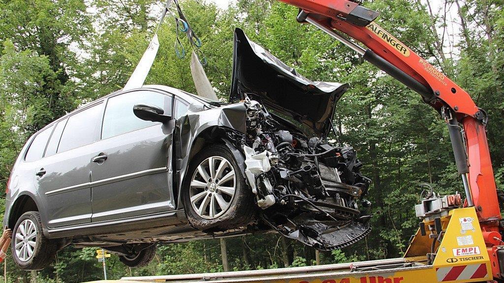 Bilder vom Horrorcrash in Hof