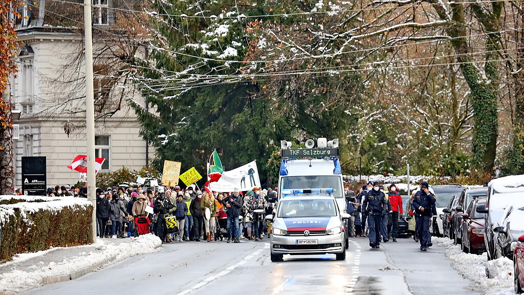 Corona-Demo in Salzburg