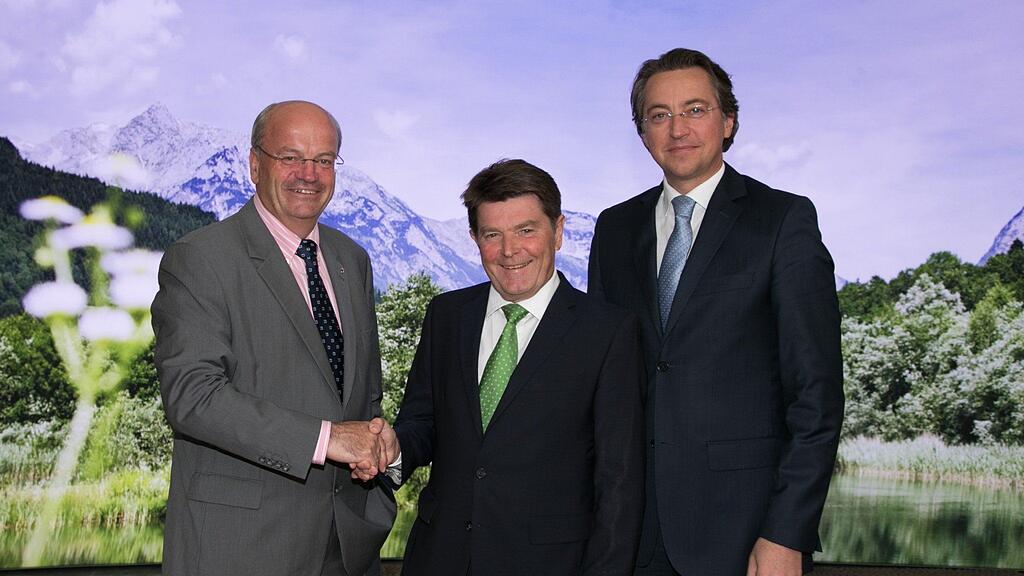 Im Bild: Christian Struber, August Hirschbichler, Leonhard Schitter.