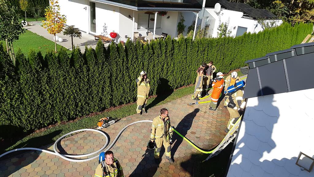 Dachstuhlbrand in Lamprechtshausen