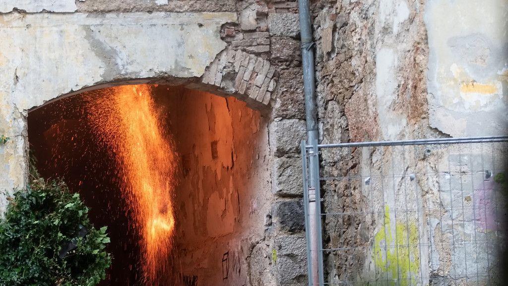 Brand beim Gut Guggenthal