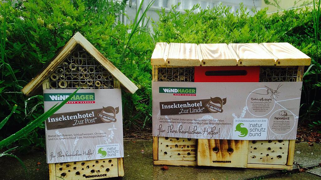 Insektenhotels sind eine super Lösung für bedrohte Insektenarten.