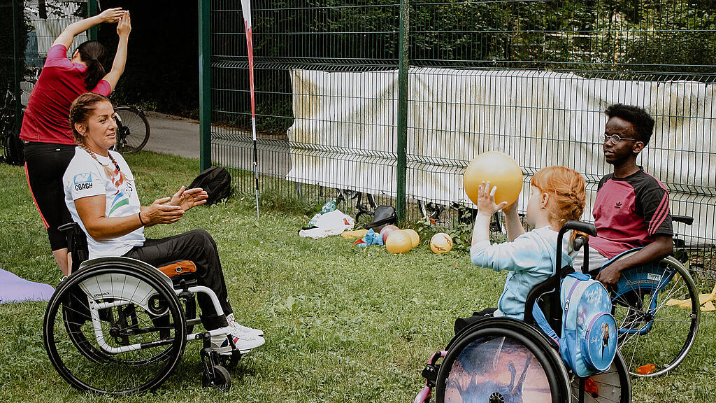Bewegt im Park, Inklusives Training, Sportunion