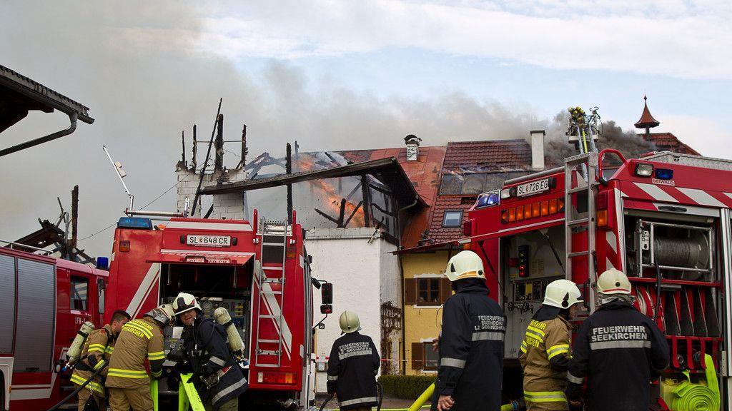 Großbrand in Seekirchen