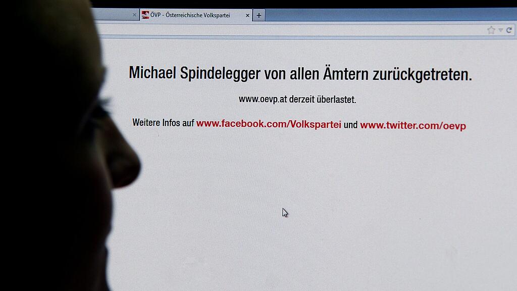 Das Netz überschlug sich: Die Homepage der ÖVP war überlastet, die beliebteste Hashtag auf Twitter war #Spindelegger.