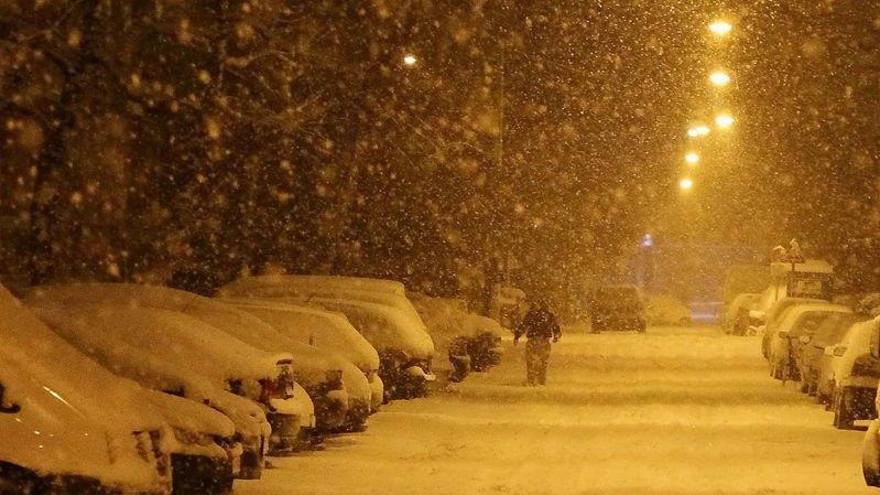 Schneechaos in der Stadt Salzburg