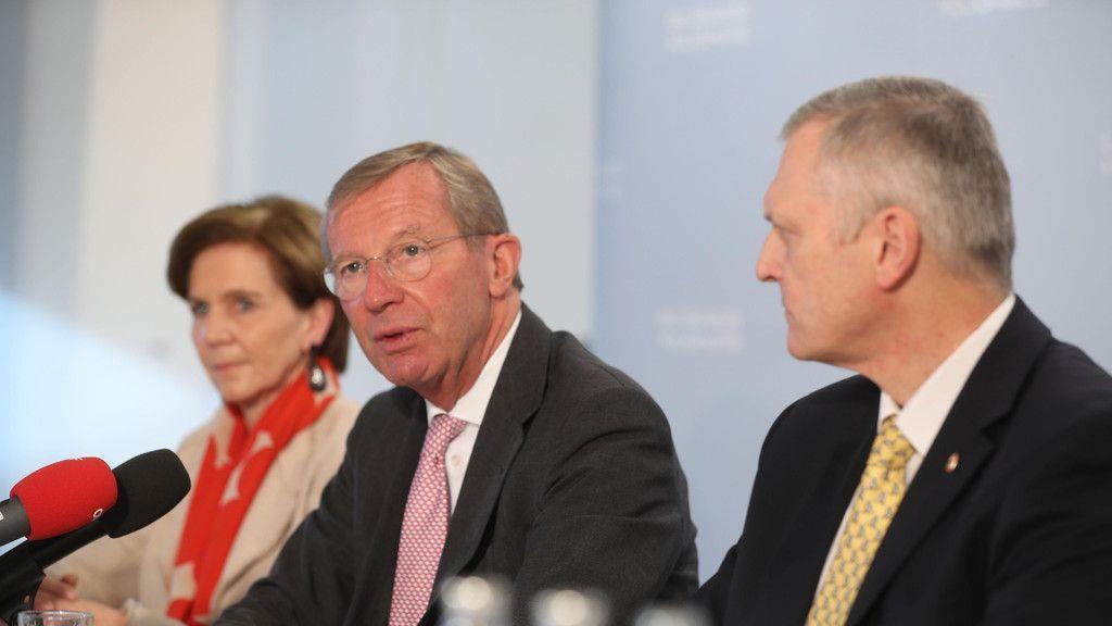 Rücktritt von Hans Mayr: Bilder der ÖVP-Pressekonferenz