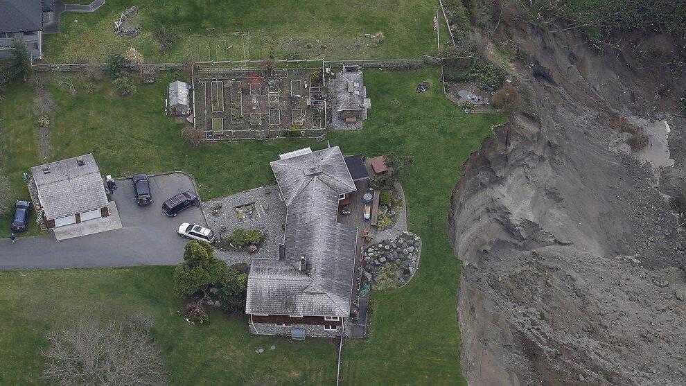 Massiver Erdrutsch auf Insel Whidbey im US-Bundesstaat Washington