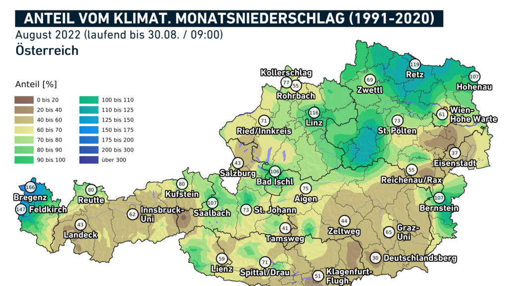 Wetterbilanz Sommer 2022