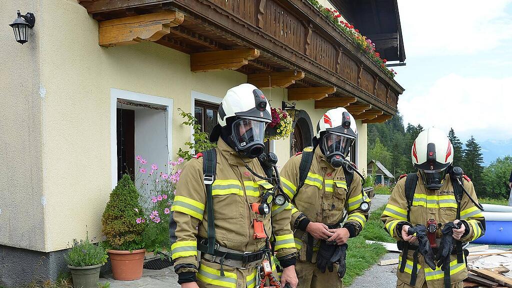 Dachstuhlbrand in Scheffau