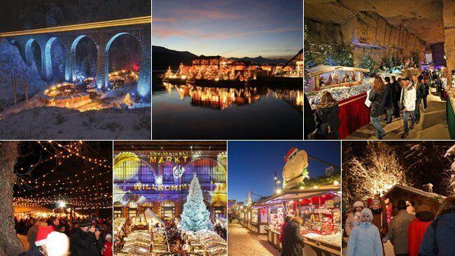 Viele ungewöhnliche Weihnachtsmärkte in Europa.