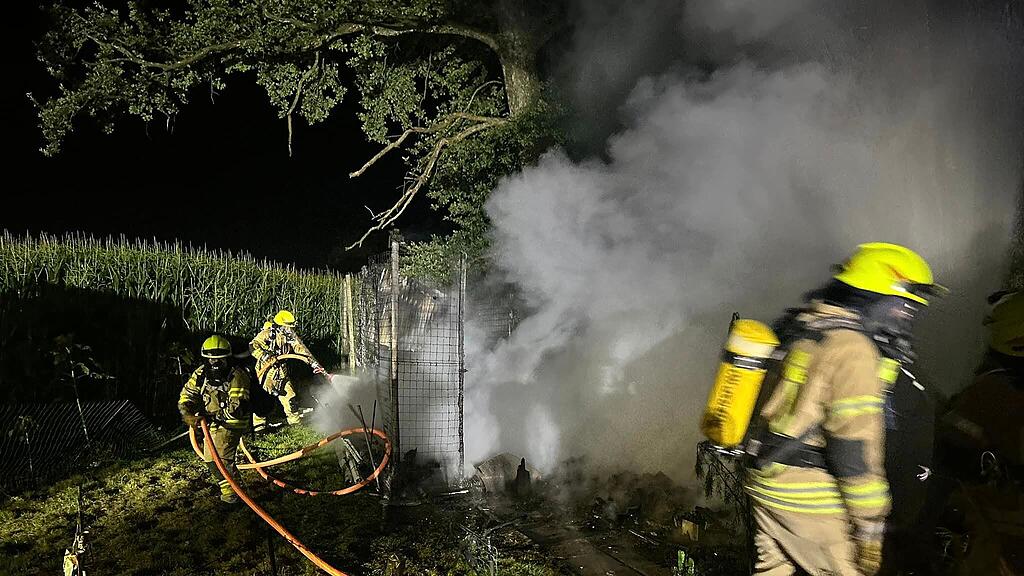 Hühnerstall-Brand in Freilassing