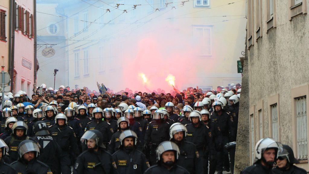 Fanmarsch Marseille vs. Red Bull Salzburg