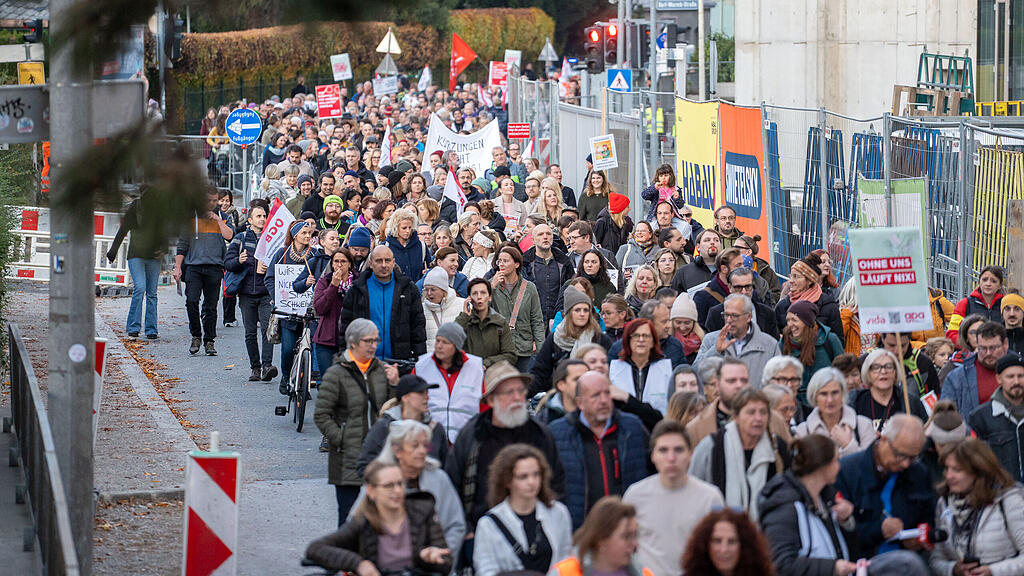 Pflege-Demo in Salzburg