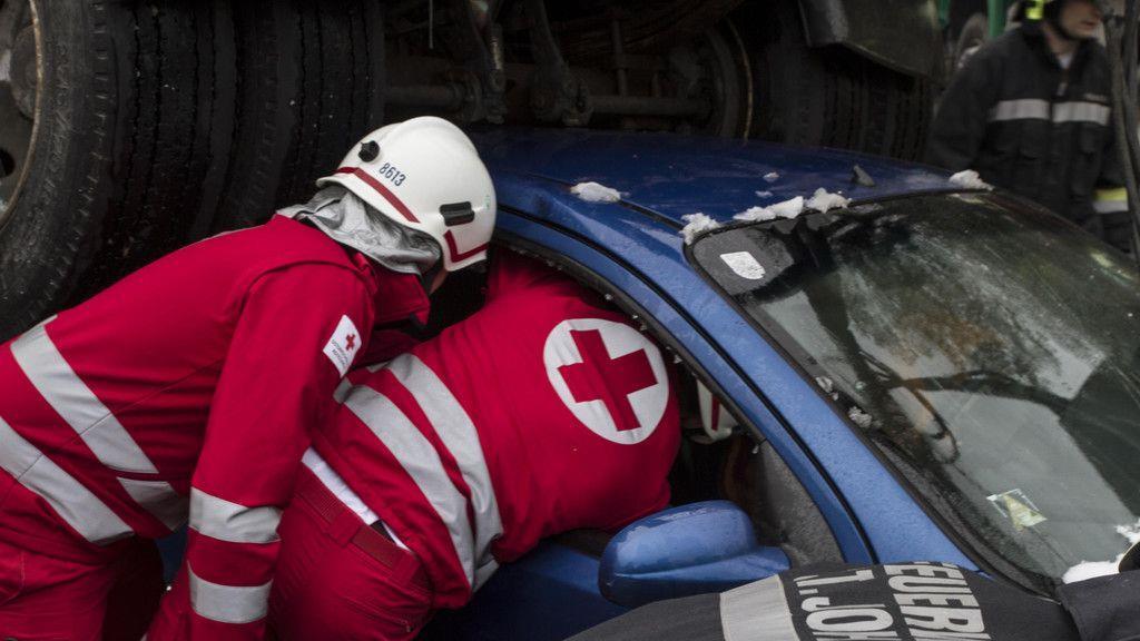 Schauübung der Rettungskräfte in St. Johann