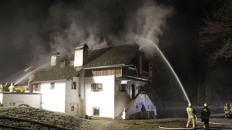 Dachstuhlbrand in Großgmain
