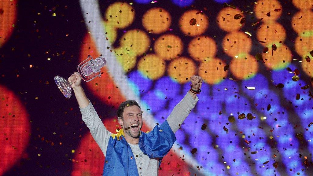 So freut sich Mans Zelmerlöw, Sieger des Song Contest 2015 in Wien