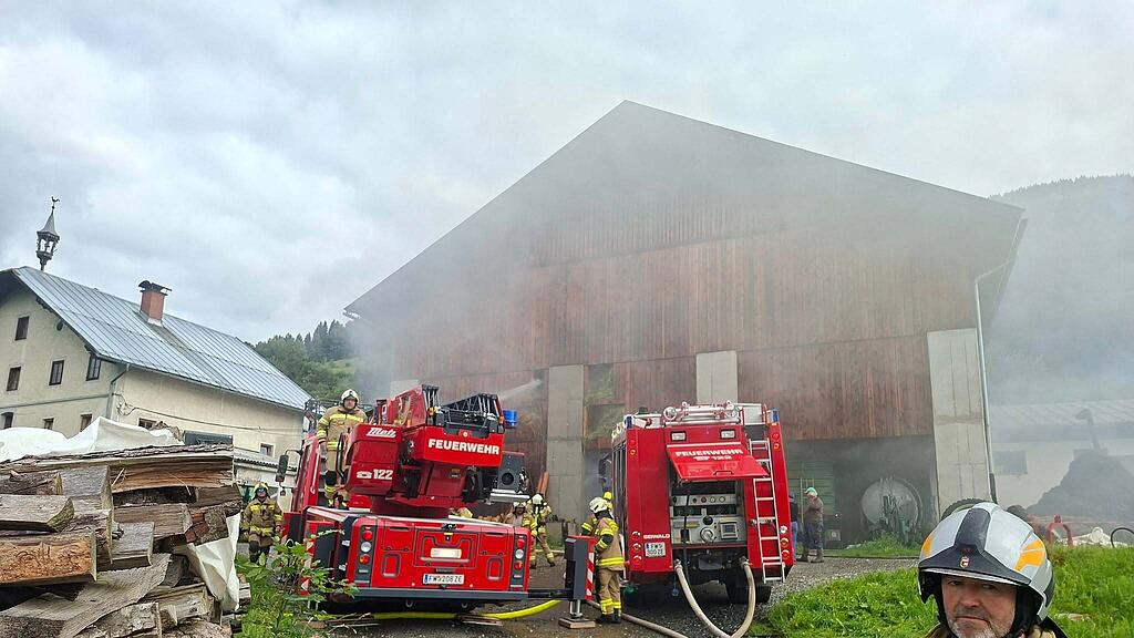 Bauernhofbrand in Bruck