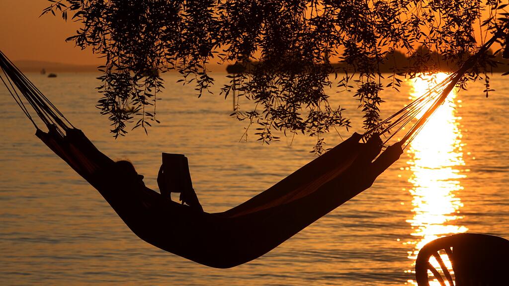 Hängematte, Strand, Sonnenuntergang, SB