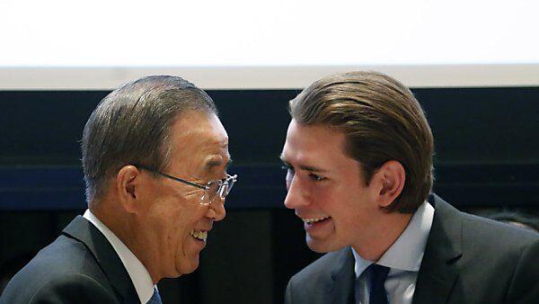 Sebastian Kurz traf UNO-Generalsekretär Ban Ki-Moon