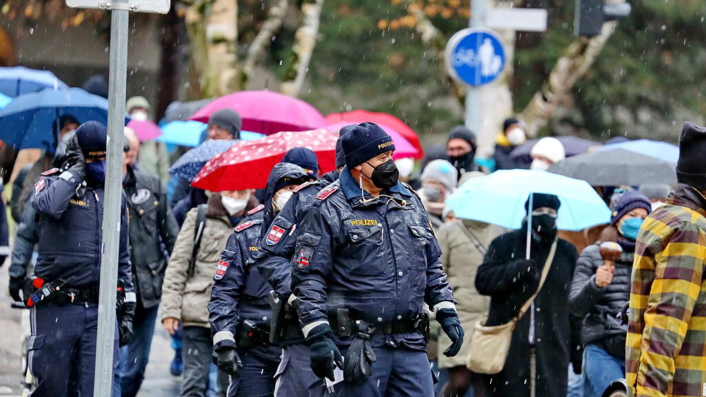 Corona-Demo Stadt Salzburg