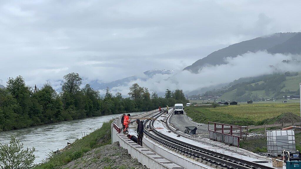 Bauarbeiten Pinzgauer Lokalbahn