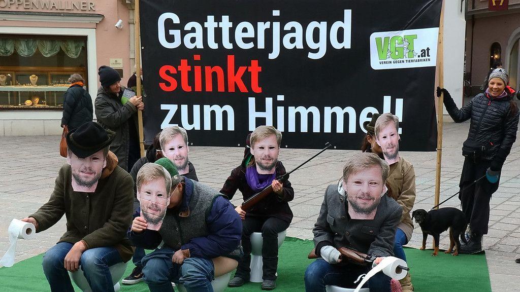 Protestaktion des VGT am Alten Markt