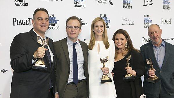 Die "Spotlight"-Produzenten posieren für die Presse