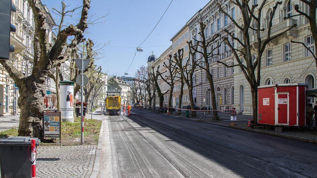 Bauarbeiten Franz-Josef-Straße