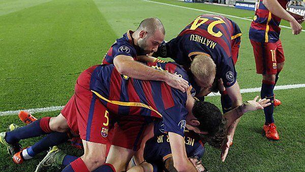 Am Ende jubelten doch die Barca-Spieler