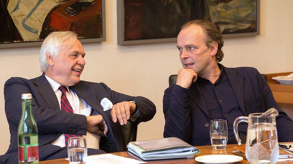Der Intendant der Salzburger Festspiele, Alexander Pereira (l) und der Leiter des Schauspiels, Sven-Eric Bechtolf (re.).