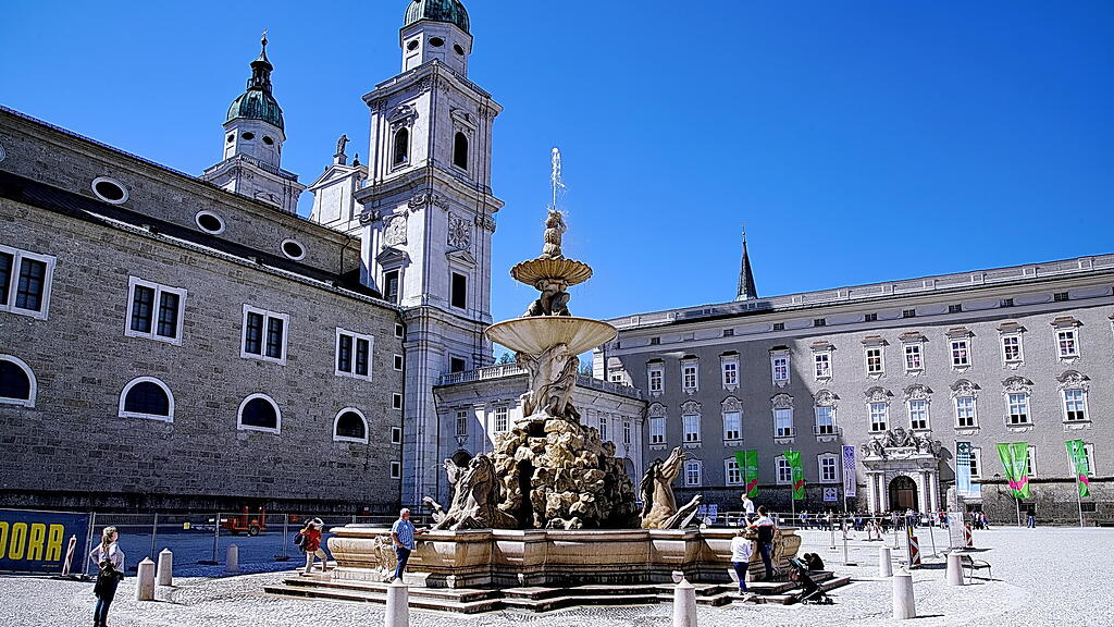 Schotter, Residenzplatz, Stadt Salzburg,