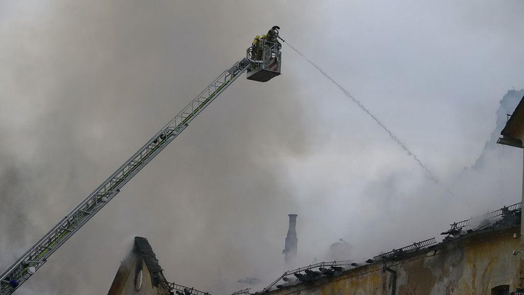 Brand beim Gut Guggenthal