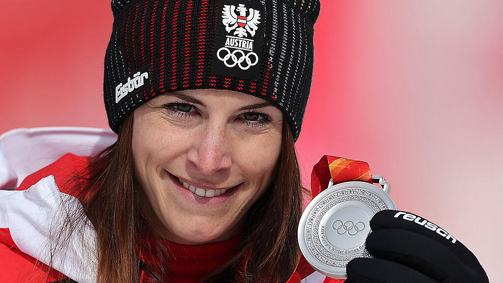 Mirjam Puchner holte im Super-G ihr erstes Edelmetall