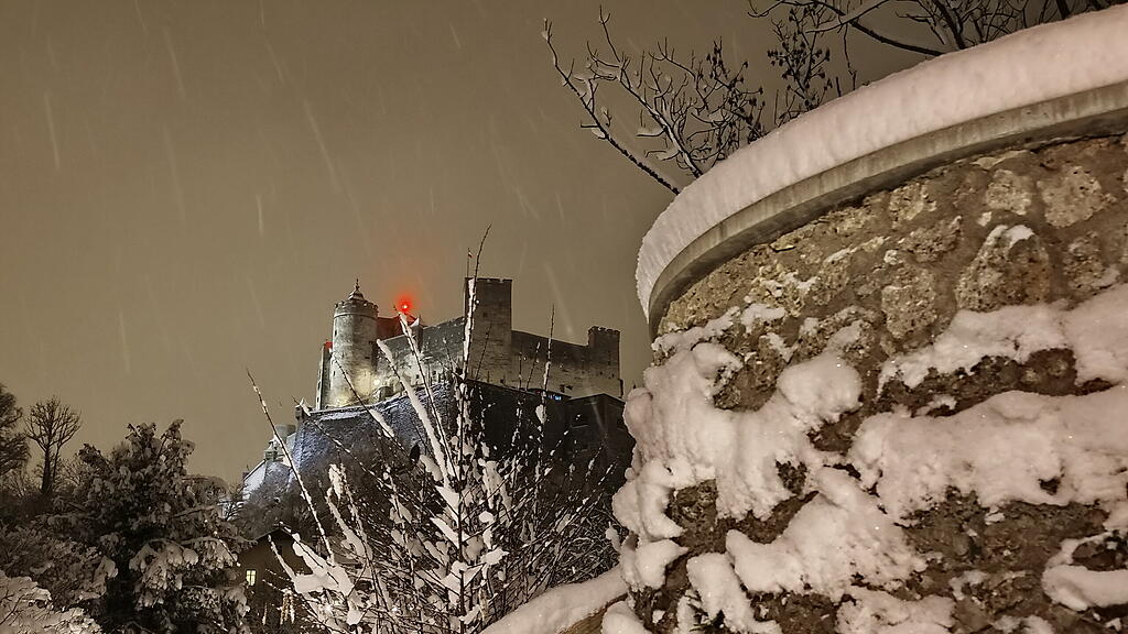 Winter in der Stadt Salzburg